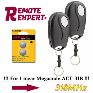 Control remoto de garaje de 1 botón MCT-1 MCT-11 MCT-3 para megacódigo lineal 318 MHz - Imagen 1 de 12