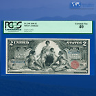 Fr.248 1896 $2 Two Dollars Silver Certificate "EDUCATIONAL NOTE", PCGS 40 #34827