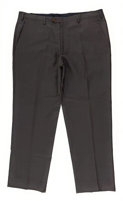 Pantalones de vestir Luciano Barbera para hombre mezcla de lana cachemir 40x31 marrón hechos en Italia Foto 1 de 4