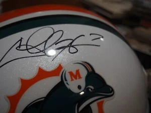 Miami Dolphin ReplicaFull Sized Helmet Signed by Chad Henne Comes PSA DNA NFL - Picture 1 of 22