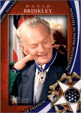 2009 Topps American Heritage Heroes Presidential Medal of Freedom David Brinkley