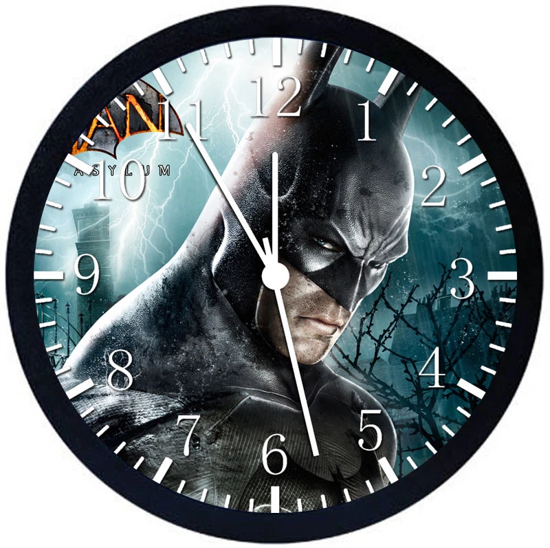 Batman Black Frame Wall Clock Nice For Decor or Gifts W140 - Image 1 of 1