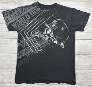 Camiseta De Colección Y2K Metal Mulisha Estampado Grande Gráfico Para Hombre Talla Pequeña Calavera Negra - Imagen 1 de 13