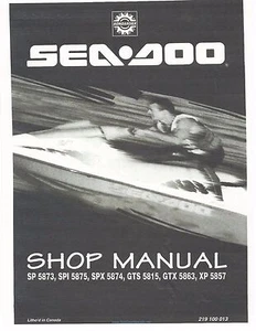 Sea-Doo Service Shop Manual 1995 SeaDoo SP, SPX SPI, XP, GTS & GTX - Picture 1 of 9