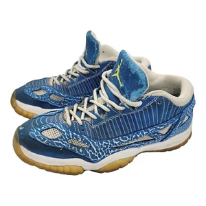 2007 Jordan 11 Retro Low Argon Blue / Zest white yellow Size 9 Rare 306008-471 - Picture 1 of 7