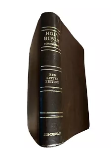 Heilige Bibel Konkordanz roter Brief Edition Zondervan Lederbezug Sehr guter Zustand + Zustand - Bild 1 von 9