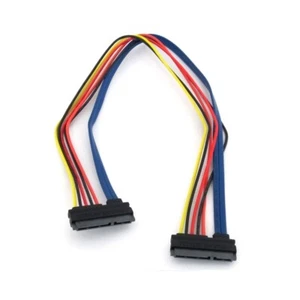22 Pin SATA Female to 22 Pin SATA Female Power & Data Cable - 18 inches - Picture 1 of 2