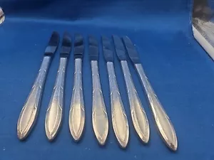 Lot of 7 Oneida Nobility Plate REVERIE Silverplate Dinner Grille Knives 8 1/2" - Picture 1 of 3