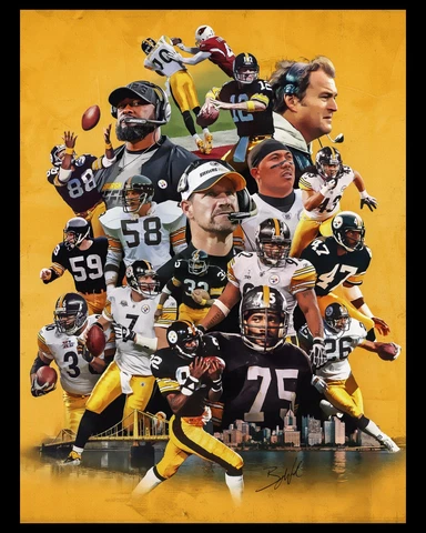 Pittsburgh Steelers Wall Art Poster - 8x10 Color Photo Cover