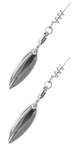 Major Fish Vis Spinner Lame 2 Pièce Spinnerblatt pour Poissons Caoutchouc - Photo 1/9