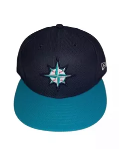 Seattle Mariners SEA MLB Authentic New Era 59FIFTY Fitted Cap - 5950 Hat 7 5/8 - Picture 1 of 2