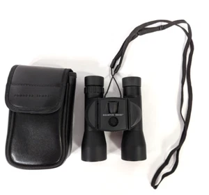 Vintage Sharper Image 16x32 Binoculars Compact 198 ft/1000 yds Black Case - Picture 1 of 17