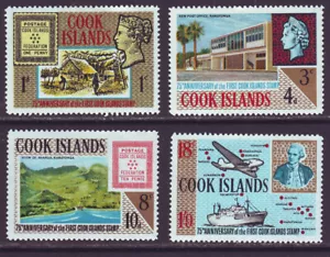 Cook Islands 1967 SC 195-198 MNH Set Cook Islands Stamps 75th Anniversary - Picture 1 of 2