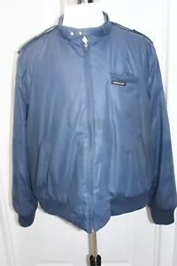 Giacca Cafe Racer Vintage Solo Membri IMBOTTITA Blu Calda Uomo Taglia 1X - Foto 1 di 8