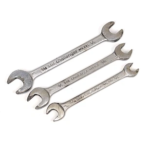 Challenger Open End Wrench Set 7/16" to 1/4" - vintage usa proto 5414 5412 5410 - Picture 1 of 7