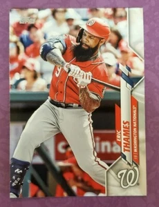 2020 Topps Update #U-107 Eric Thames Washington Nationals Baseball Card - PC - Picture 1 of 2