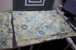 L L Bean  Pillow Sham Floral Flowers Cotton Standard pair - Picture 1 of 4