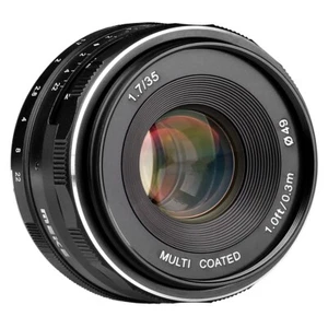 Meike 35mm f1.7 Large Aperture MF APS-C lens For Fuji X Mount X-T3 X-E3 X-T100 - Picture 1 of 10