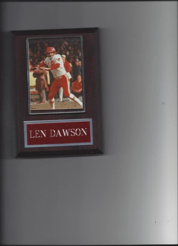 LEN DAWSON PLAQUE KANSAS CITY CHIEFS KC FOOTBALL NFL Cover