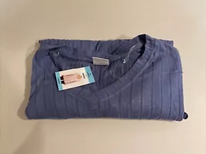 BLU ""MOTE"". CAMICIA A MANICHE LUNGHE ALTA BASSA TAGLIA: Large - Foto 1 di 4