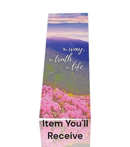 Double Sided Print Bible Verse Bookmark with Full Scripture, (2.4” x 6.1”) - Picture 1 of 7
