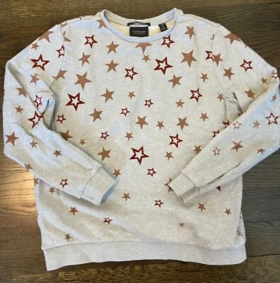 Scotch & Soda Damas Pullover De Gran Tamaño Cuello Redondo Gris Jaspeado Sudadera XL Foto 1 de 4