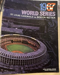 1967 World Series Baseball Programm St Louis Cardinals Boston Red Sox Scored GM 3 - Bild 1 von 10