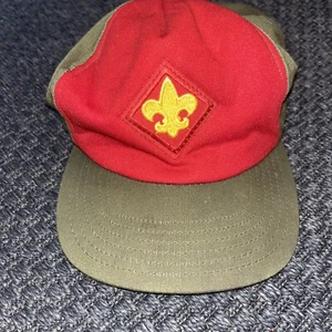 VINTAGE offizielle Pfadfinder Kappe Mütze Größe Medium Large MADE IN USA Baseballmütze - Bild 1 von 7