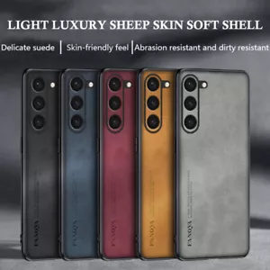 Luxury Leather Silicone Case Cover For Samsung S24 Ultra S23 Ultra S22+ S21 S20 - Picture 1 of 36