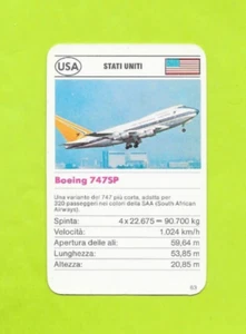 Carte Italienne - USA - Boeing 747SP - Picture 1 of 2