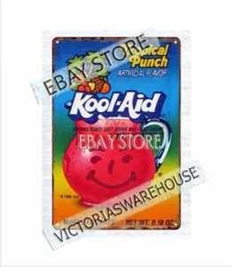 1970s Tropical Punch kool-aid metal tin sign cabin lounge wall decor - Picture 1 of 4