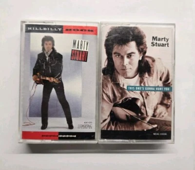 Marty Stuart This One's Gonna Hurt You & Hillbilly Rock Cassette Tape Lot - Image 1 of 4