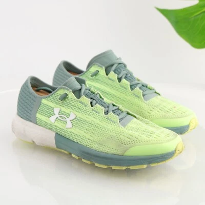 Under Armour Womens SpeedForm Velociti Running Shoe Size 9 Green Gray Sneaker - Image 1 of 4