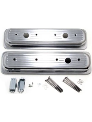 Trans-Dapt Aluminum Valve Cover For Late SBC Milled (6724) - Image 1 of 4