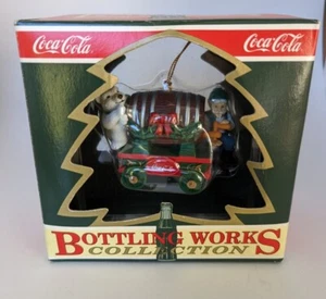 Coca-Cola Bottling Works 1995 Collection "Barrel of Bears" Christmas Ornament - Picture 1 of 4
