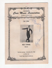 1958 Rod Strong Dancer Signed Auto Music Program Bradford Pa Vineyard Rolf Barne