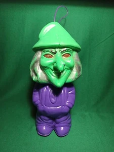 VTG JACK-O LANTERN THE WITCH HEAD HALLOWEEN CANDY CONTAINER MEXICO Body  - Picture 1 of 6