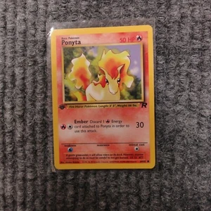 Pokemon 1ª Edición Ponyta 64/82 Team Rocket Raro 1999 Casi Nuevo - Imagen 1 de 10