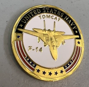 Moneda Desafío Tomcat F-14 Marina de los Estados Unidos USN 40mm - Imagen 1 de 2
