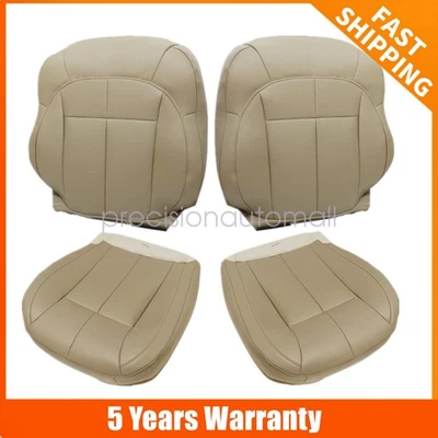 Driver & Passenger Bottom & Top Seat Cover Tan For 1999-2004 Jeep Grand Cherokee Foto 1 de 4