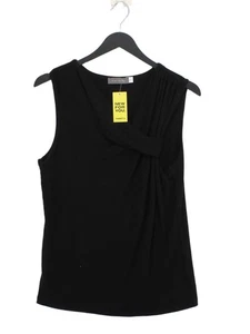 Neuwertiges Samt Damen T-Shirt M schwarz 100% andere ärmellos V-Ausschnitt Basic - Bild 1 von 7