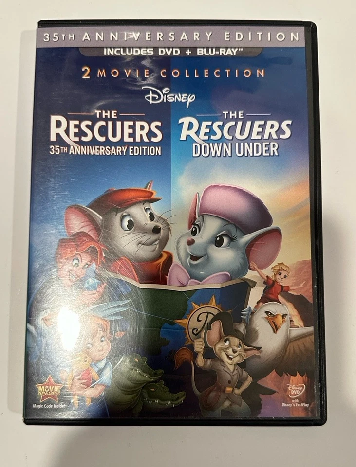 The Rescuers: 35th Anniversary Edition/The Rescuers Down Under (Blu-ray/DVD) - Image 1 of 3