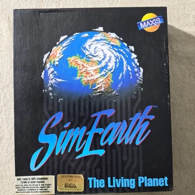 Sim Earth The Living Planet - Box & User Manual Only  - Maxis - Image 1 of 2