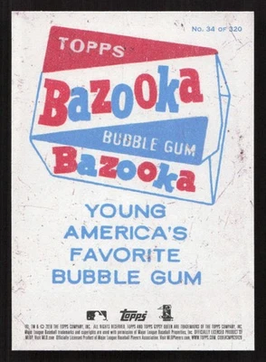 2018 Topps Gypsy Queen Matt Boyd Bazooka Back #34 Card - Image 1 of 2