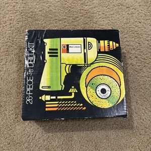 NIB Vintage Black & Decker 3/8th Deluxe Drill Kit #7116 Complete Unused - Picture 1 of 12