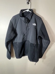 The North Face Denali Jacket Men’s Black And Gray Polartec Fleece Full Zip Large - Picture 1 of 18