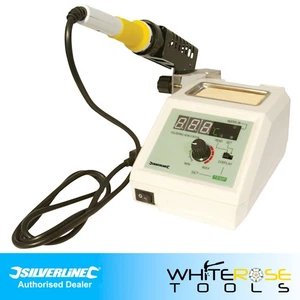 Silverline Soldering Station 25W Max 48W Adjustable Electric Iron Tool 265829 - Picture 1 of 4