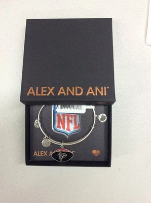 Alex Und Ani Color Infusion Atlanta Falcons II Armreif Rafaelian Silber - Bild 1 von 4