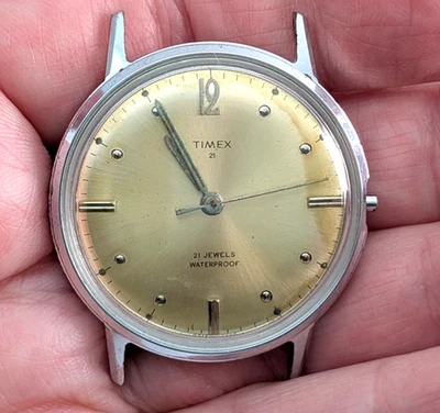 1965 TIMEX 21 Jewels 6517 7265 Vintage Men's 33mm Watch Movement PARTS or REPAIR - Image 1 of 4