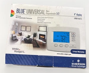 Emerson 1F83-0471, Blue 4" Display Universal Digital Thermostat White Rodgers.g7 - Picture 1 of 2